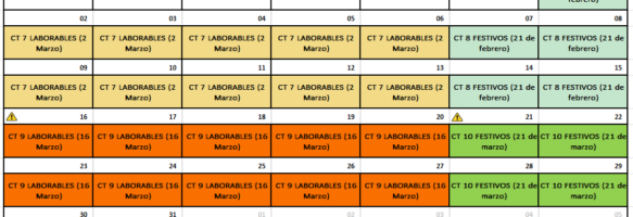 Boletín de Noticias Nº6: Cuadrantes de Marzo, Obras del Aeropuerto, supresiones de CIVIS y pensad en “Poneros Traje”